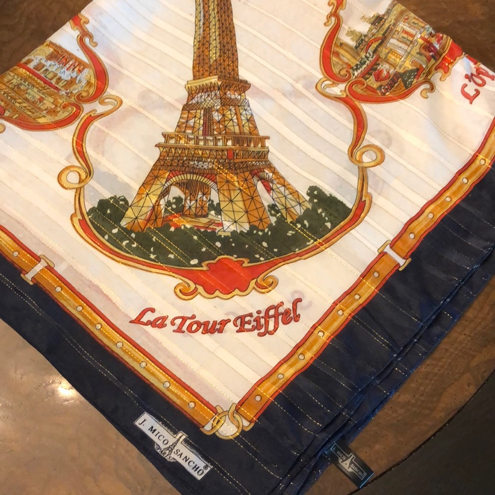 Rare Blue J Mico Sancho Paris Scarf